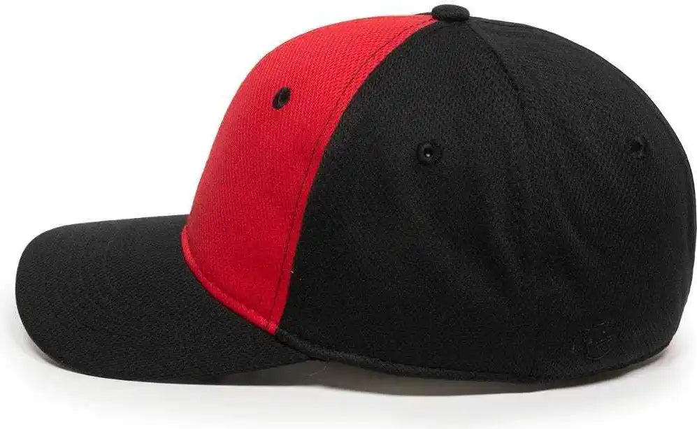 Oc Sports Mws25 Flexible Fitting Cap - Red Black