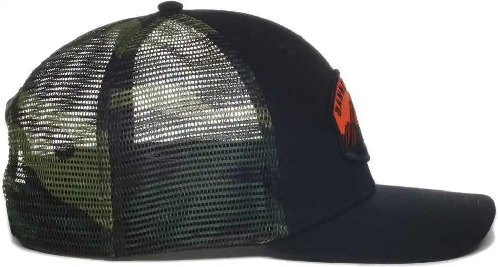 Oc Sports Nebo Banner and Oak Pro Crown Mesh Back Cap - Black Generic Camo - Osfm