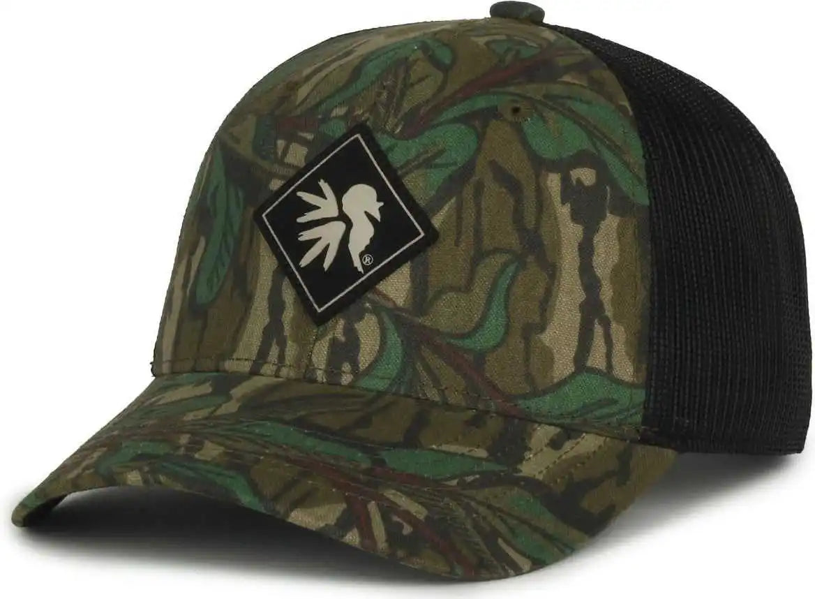 Oc Sports Nwtf38 National Wild Turkey Series Cap - Mossy Oak Greenleaf Black