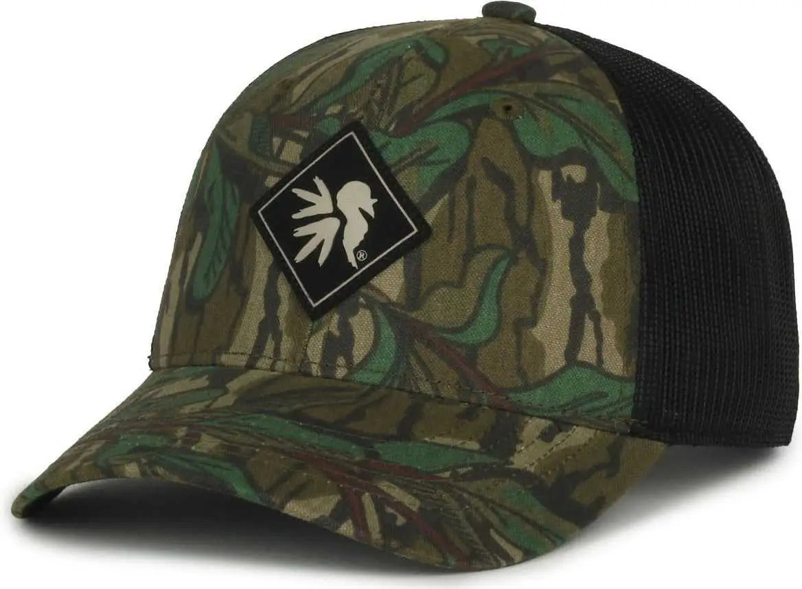 Oc Sports Nwtf38 National Wild Turkey Series Cap - Mossy Oak Greenleaf Black