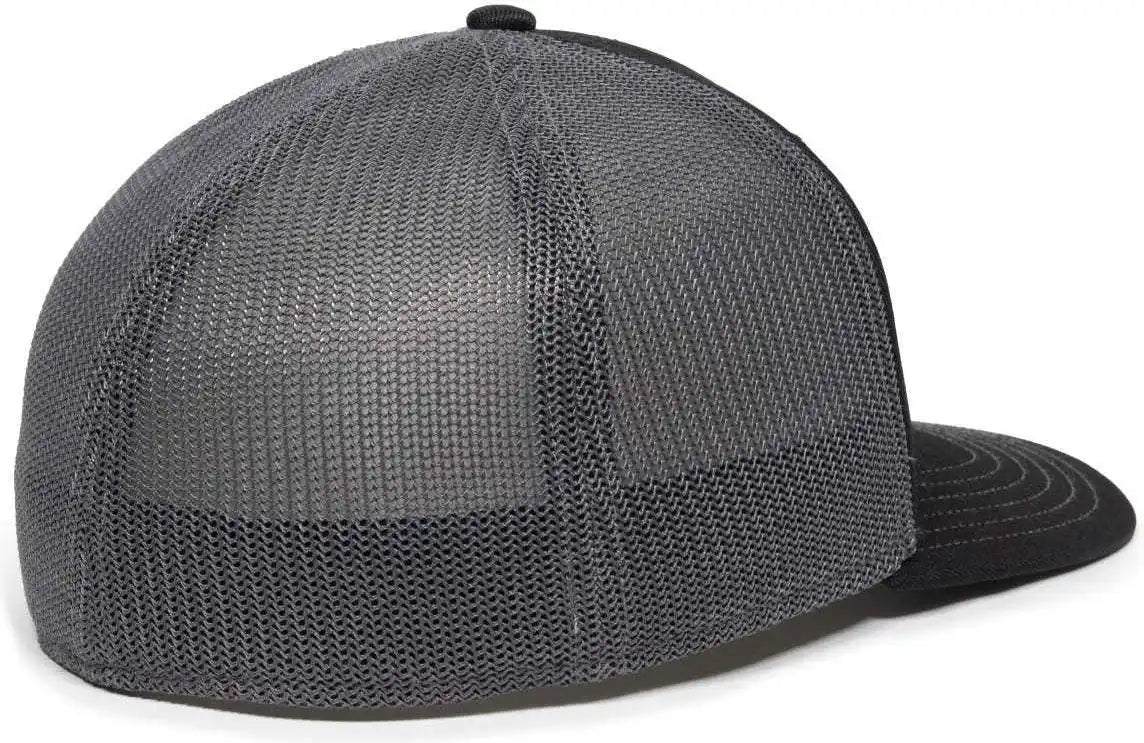 Oc Sports Oc12m Phenom Performance Twill Front Panel Cap -black Graphite