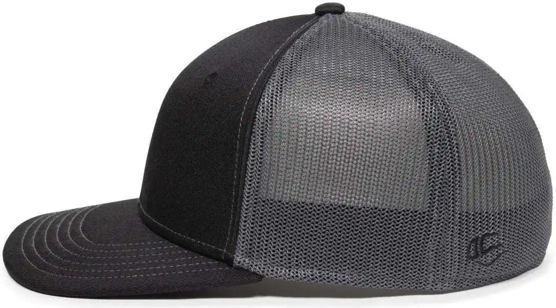 Oc Sports Oc12m Phenom Performance Twill Front Panel Cap -black Graphite