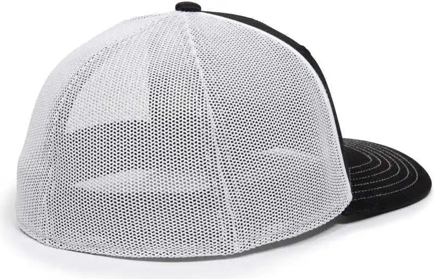 Oc Sports Oc12m Phenom Performance Twill Front Panel Cap -black White