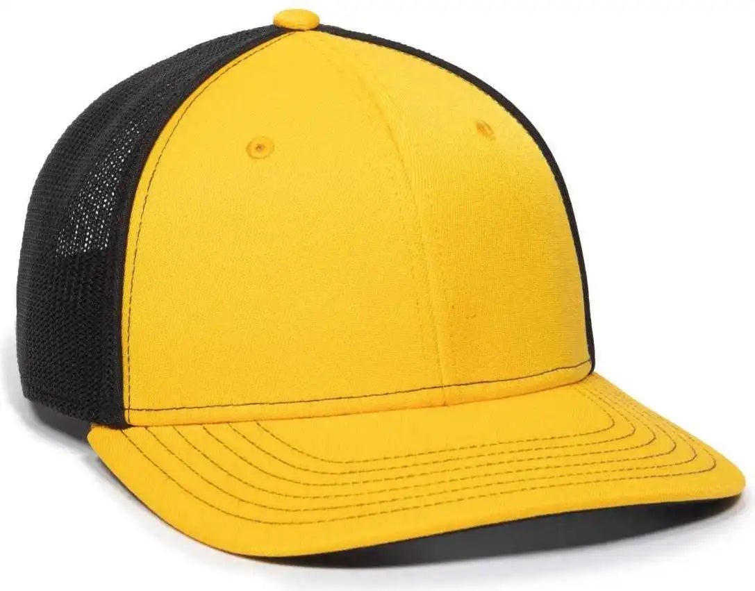 Oc Sports Oc12m Phenom Performance Twill Front Panel Cap -gold Black - Gold / 6 3/4’’ - 7 1/8’’