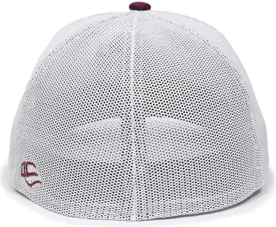Oc Sports Oc12m Phenom Performance Twill Front Panel Cap -maroon White - Maroon / 6 3/4’’ - 7 1/8’’