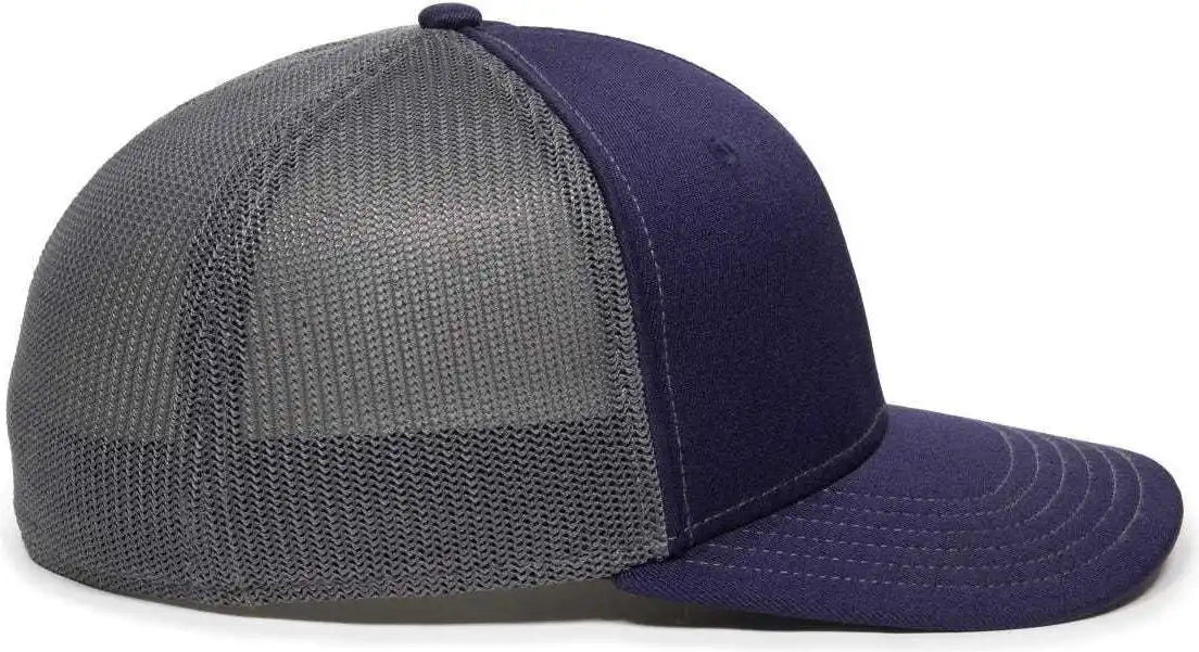 Oc Sports Oc12m Phenom Performance Twill Front Panel Cap -navy Graphite
