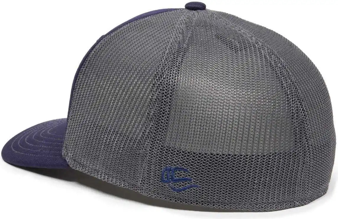 Oc Sports Oc12m Phenom Performance Twill Front Panel Cap -navy Graphite