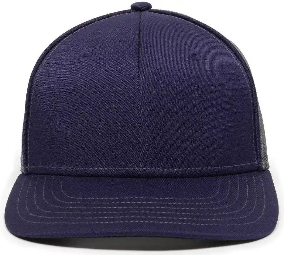 Oc Sports Oc12m Phenom Performance Twill Front Panel Cap -navy Graphite