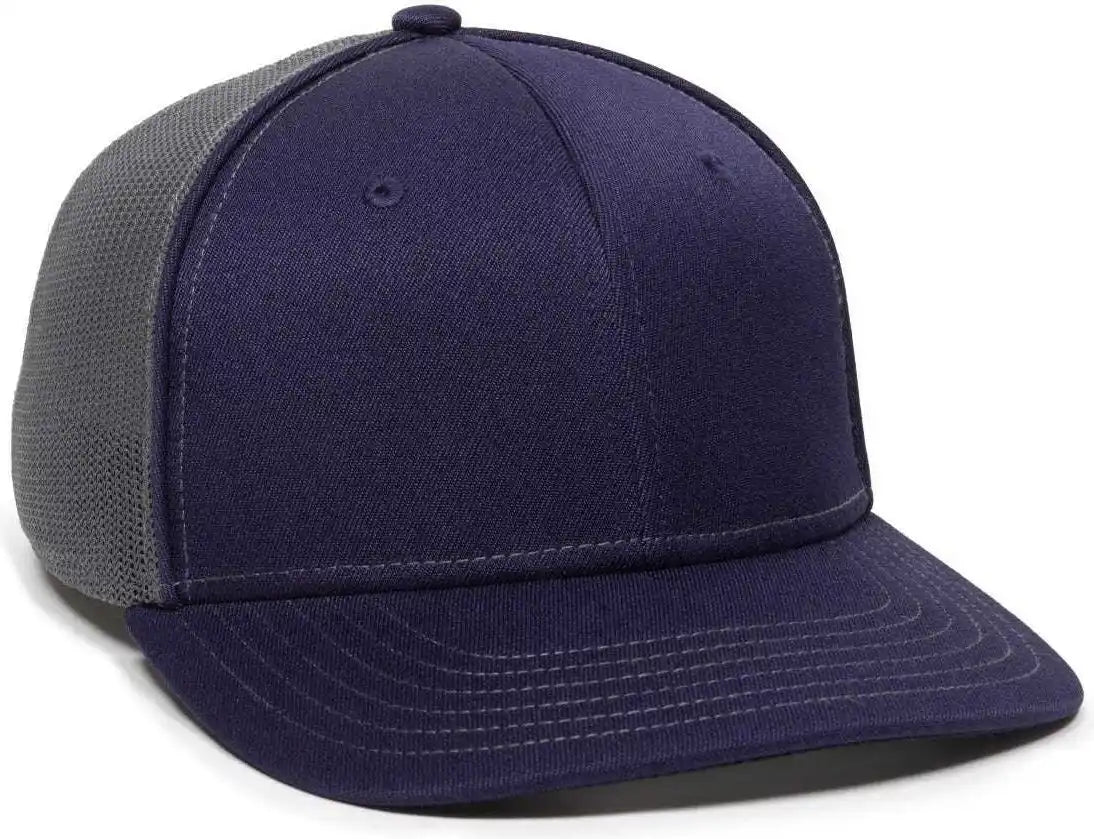 Oc Sports Oc12m Phenom Performance Twill Front Panel Cap -navy Graphite - Navy Dark Gray / 6 3/4’’ - 7 1/8’’