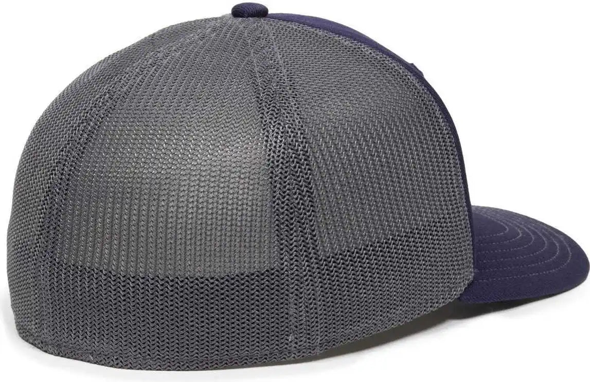 Oc Sports Oc12m Phenom Performance Twill Front Panel Cap -navy Graphite