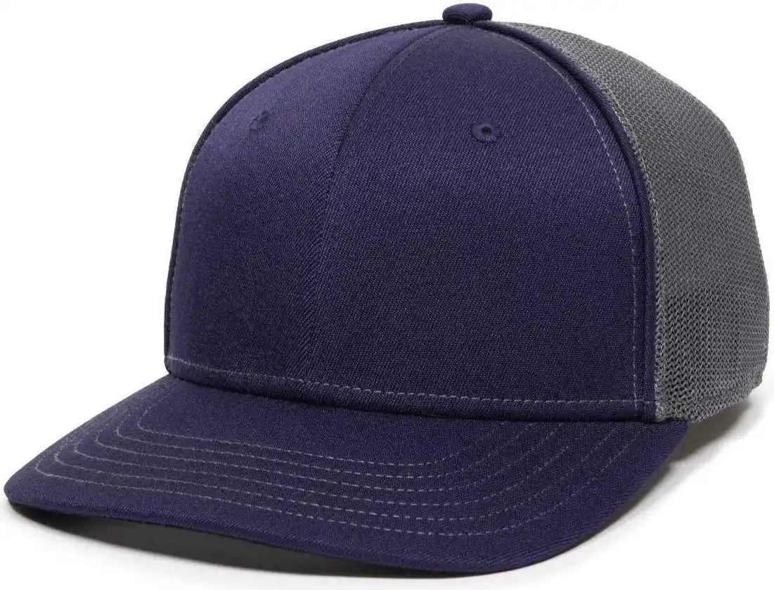 Oc Sports Oc12m Phenom Performance Twill Front Panel Cap -navy Graphite