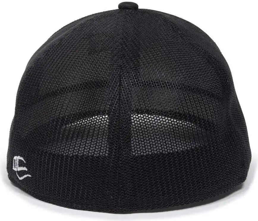 Oc Sports Oc12m Phenom Performance Twill Front Panel Cap -white Black