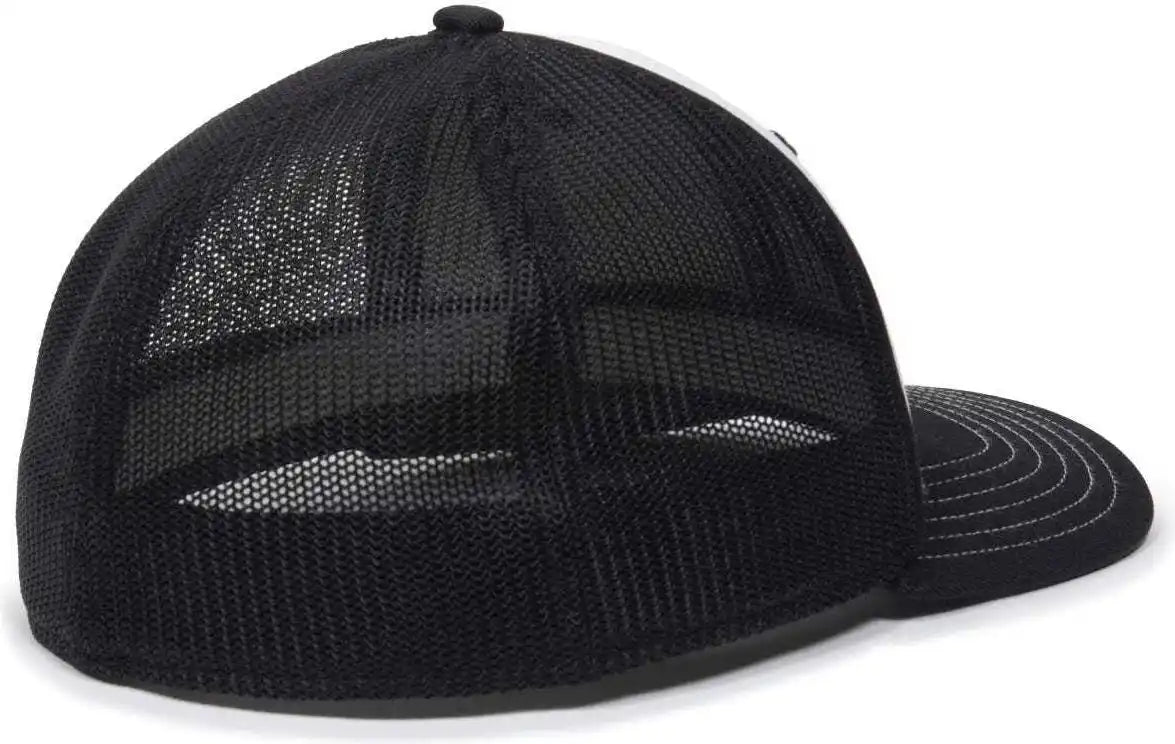 Oc Sports Oc12m Phenom Performance Twill Front Panel Cap -white Black