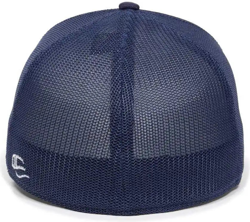Oc Sports Oc12m Phenom Performance Twill Front Panel Cap -white Navy