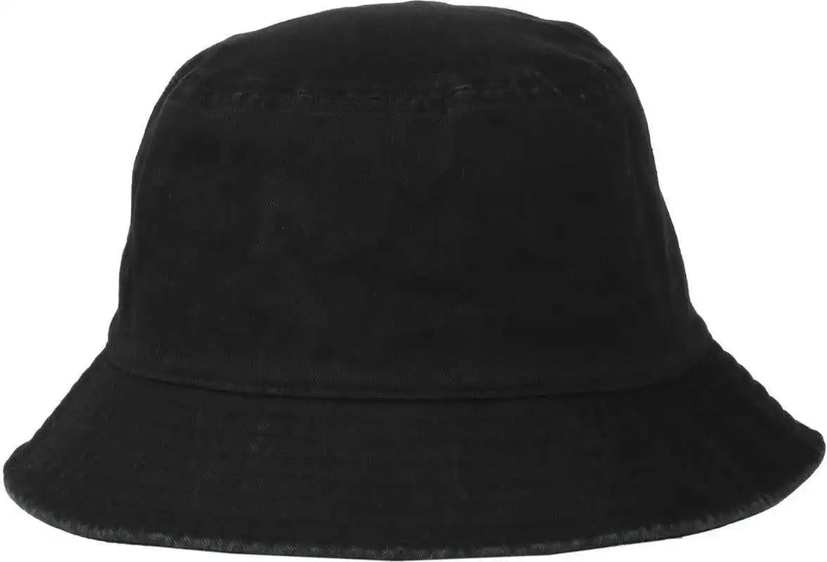 Oc Sports Oc200 Medium Washed Bucket Cotton Hat - Black - Osfm