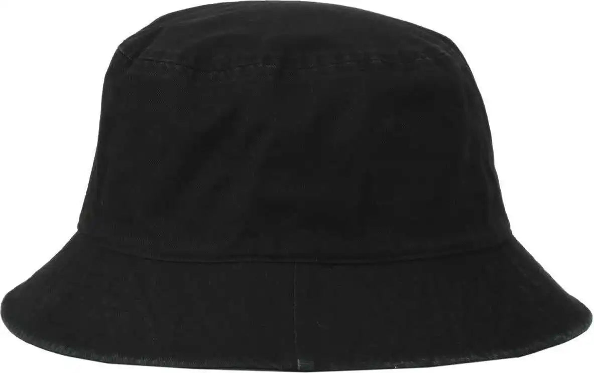 Oc Sports Oc200 Medium Washed Bucket Cotton Hat - Black - Osfm