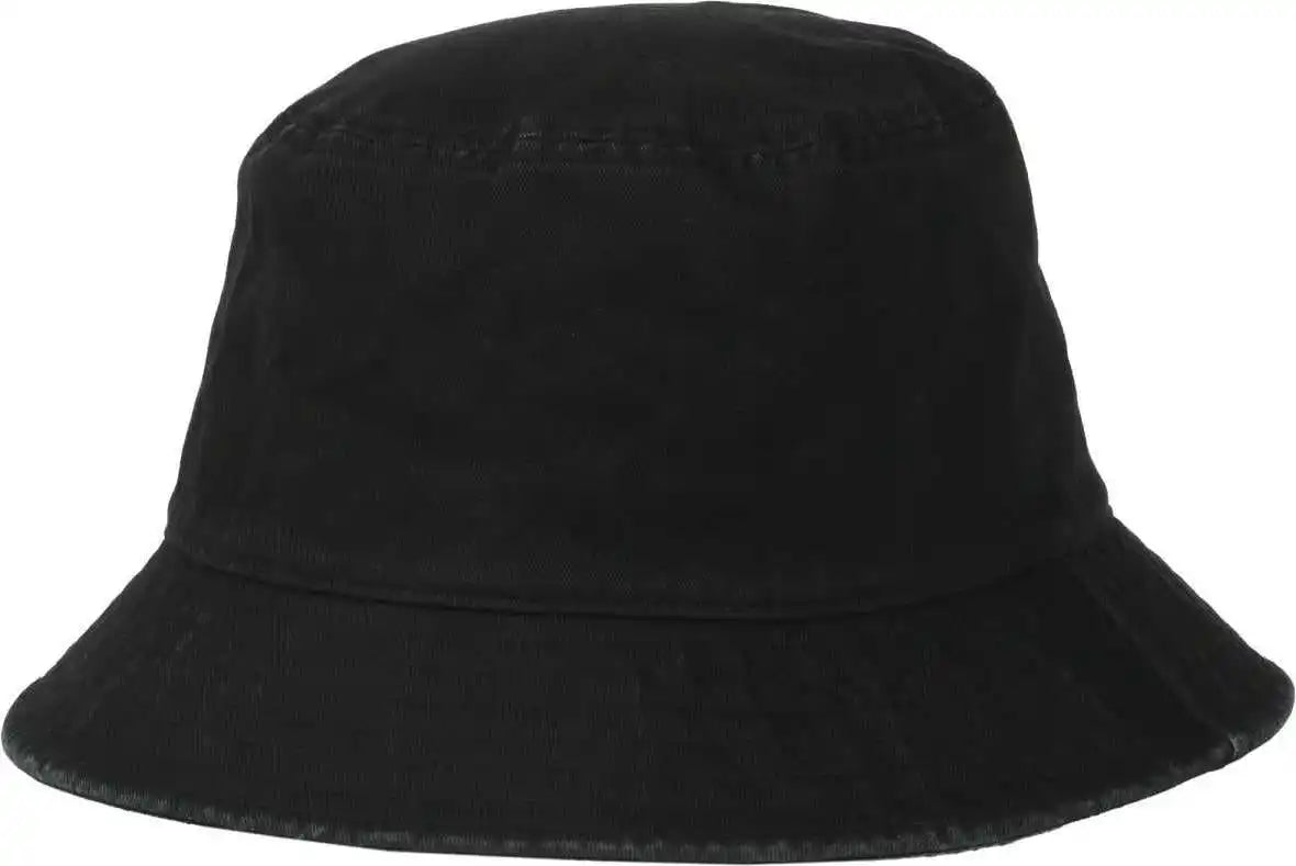 Oc Sports Oc200 Medium Washed Bucket Cotton Hat - Black - Osfm