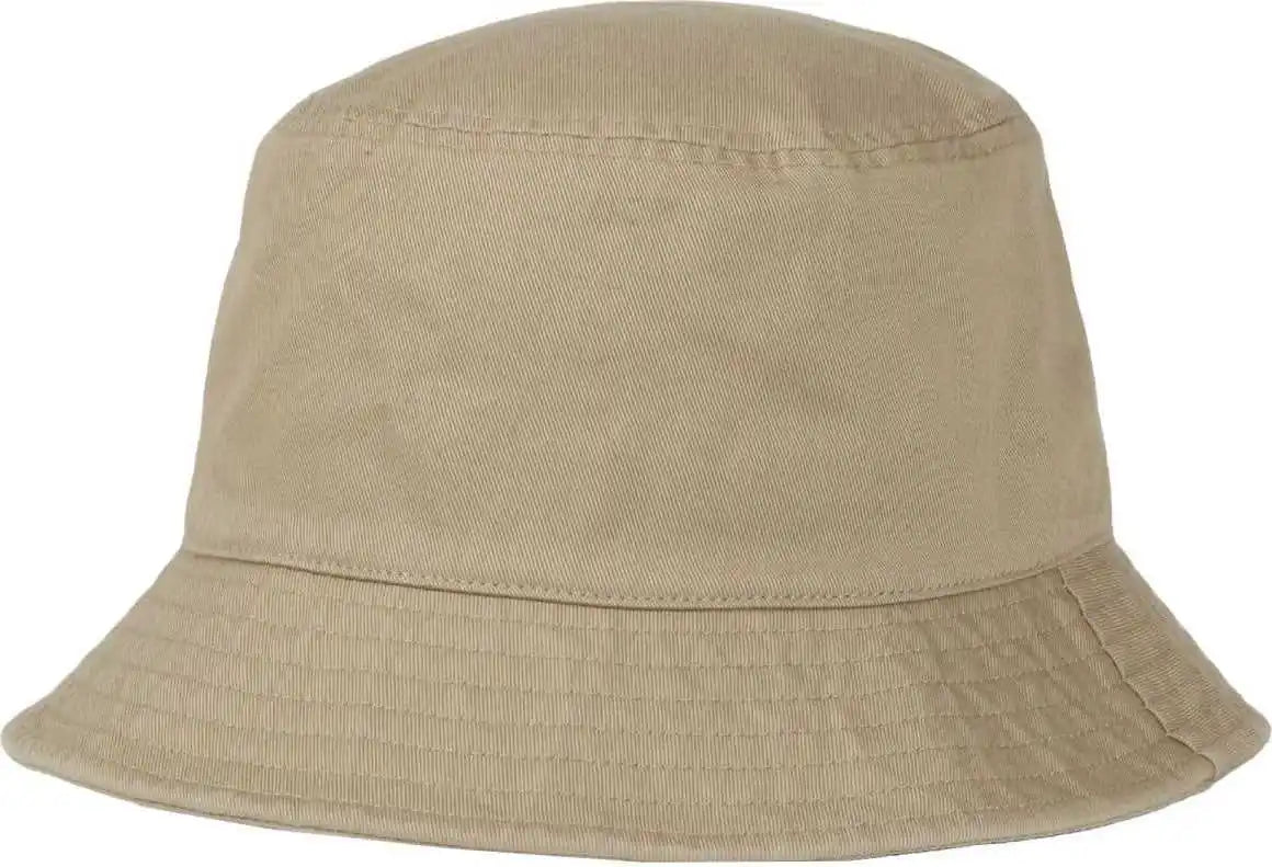 Oc Sports Oc200 Medium Washed Bucket Cotton Hat - Khaki - Osfm