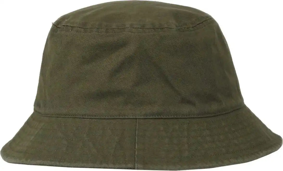 Oc Sports Oc200 Medium Washed Bucket Cotton Hat - Olive - Osfm
