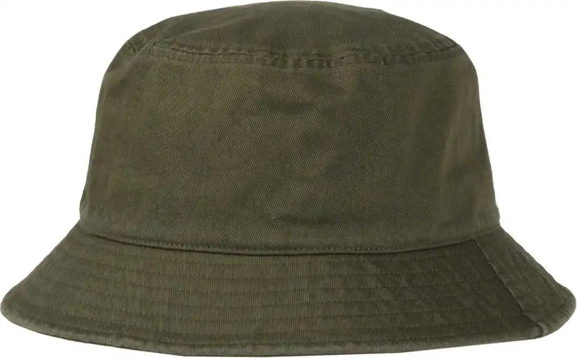 Oc Sports Oc200 Medium Washed Bucket Cotton Hat - Olive - Osfm