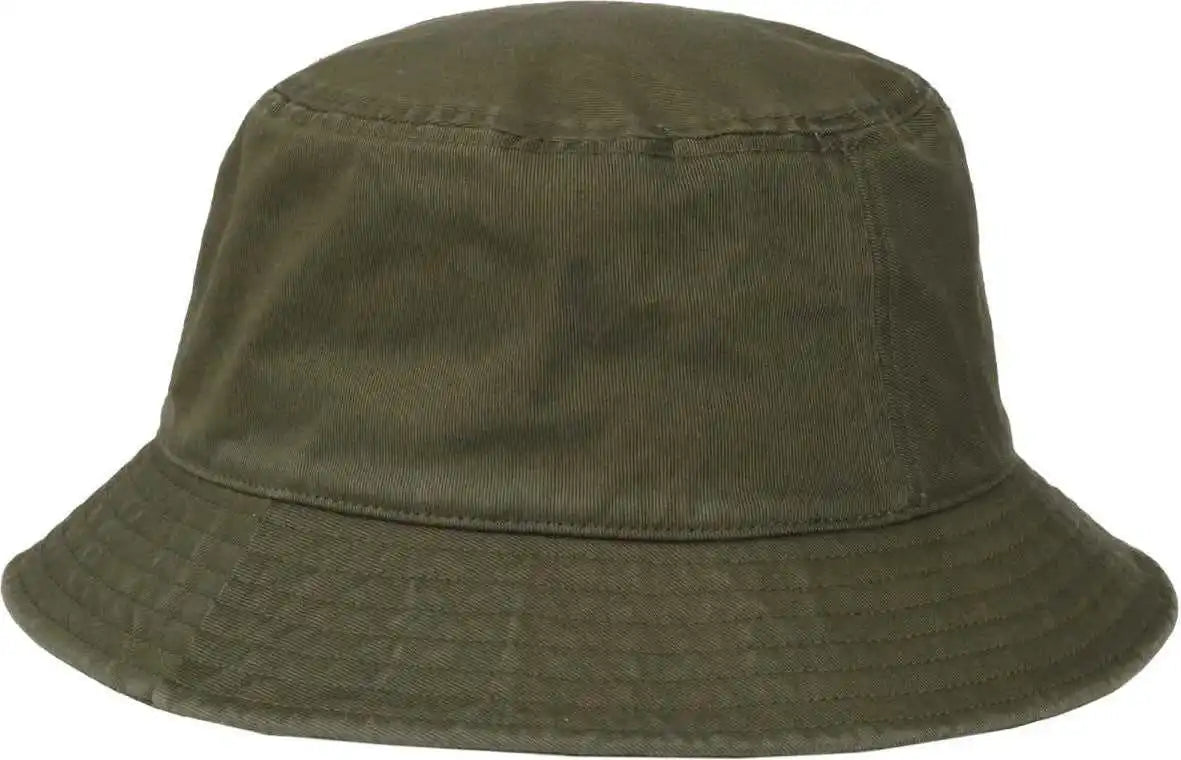 Oc Sports Oc200 Medium Washed Bucket Cotton Hat - Olive - Osfm
