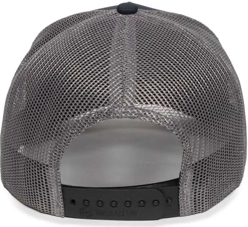 Oc Sports Oc502m Laser Perforated Font Panel Cap - Navy Charcoal - Dark Gray / 6 7/8’’ - 7 1/2’’
