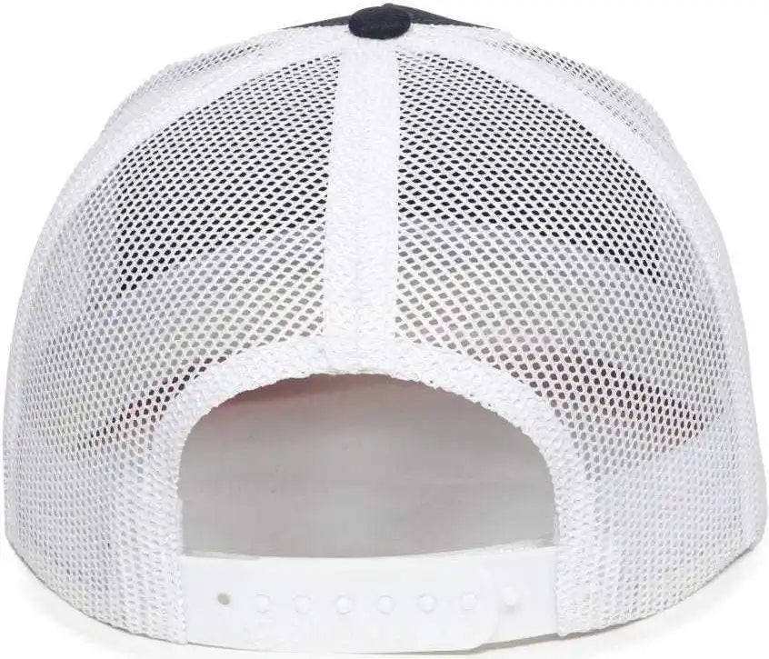 Oc Sports Oc502m Laser Perforated Font Panel Cap - Navy White Red