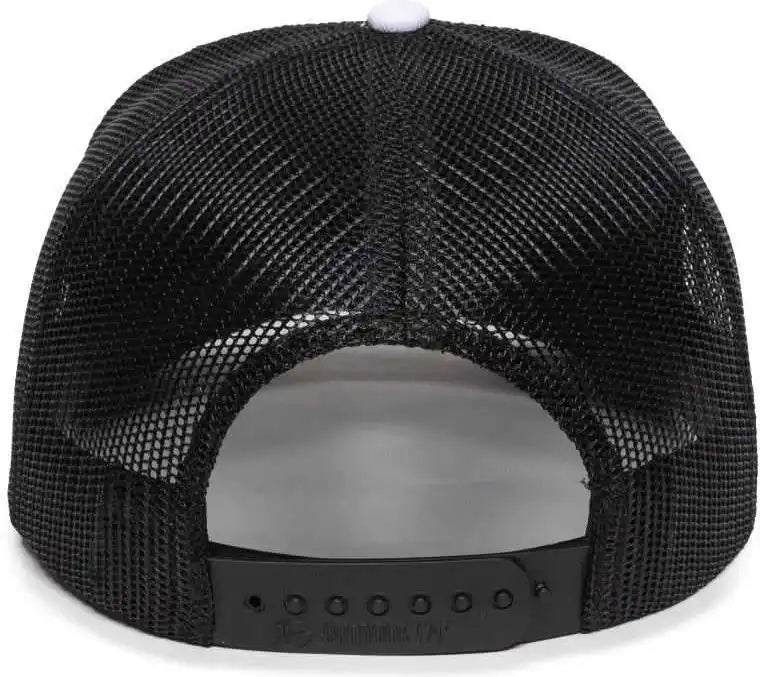 Oc Sports Oc502m Laser Perforated Font Panel Cap - White Black - 6 7/8’’ - 7 1/2’’