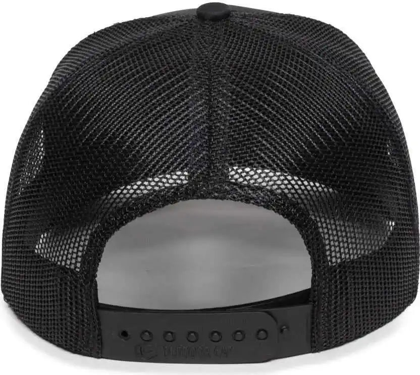 Oc Sports Oc503m Stripped Front Panel Cap - Black Charcoal - Dark Gray / 6 7/8’’ - 7 1/2’’
