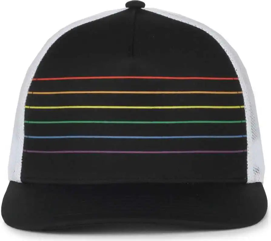 Oc Sports Oc503m Stripped Front Panel Cap - Black Prism - Osfm
