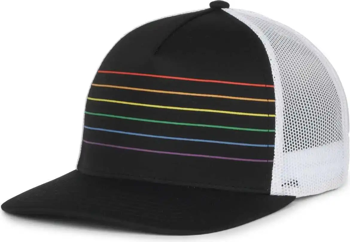 Oc Sports Oc503m Stripped Front Panel Cap - Black Prism - Osfm