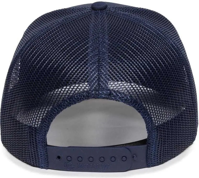 Oc Sports Oc503m Stripped Front Panel Cap - Navy Charcoal