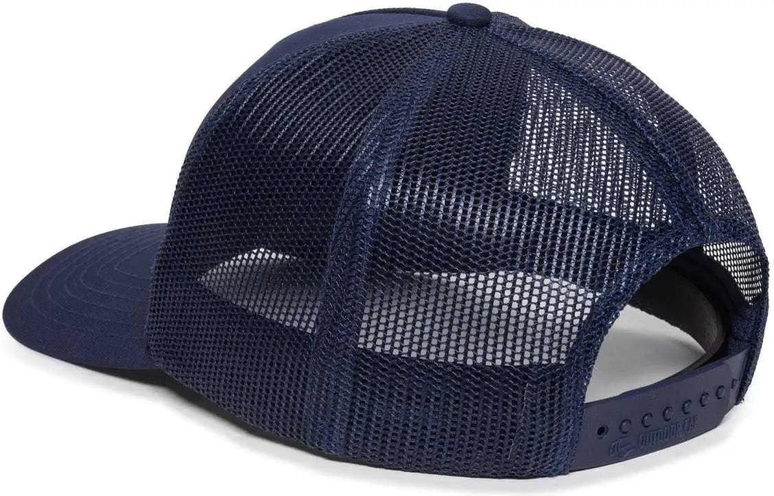 Oc Sports Oc503m Stripped Front Panel Cap - Navy Charcoal - Dark Gray / 6 7/8’’ - 7 1/2’’