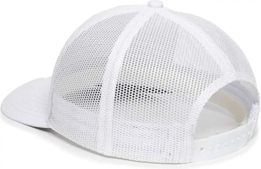 Oc Sports Oc503m Stripped Front Panel Cap - White Black - 6 7/8’’ - 7 1/2’’