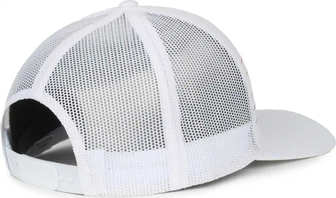 Oc Sports Oc503m Stripped Front Panel Cap - White Prism - Osfm