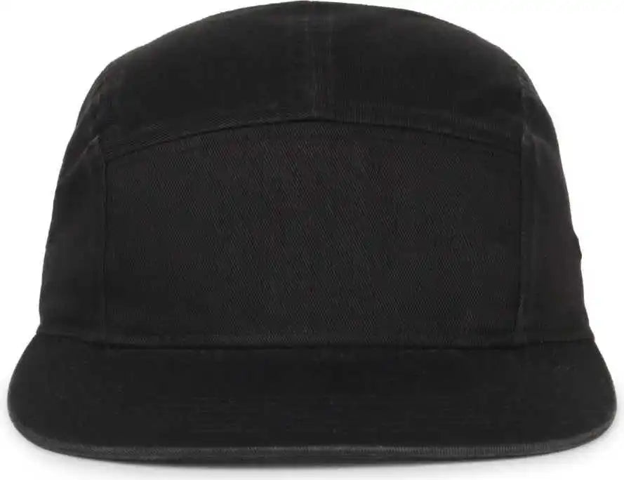 Oc Sports Oc505 5-panel Camper Cap - Black - Osfm