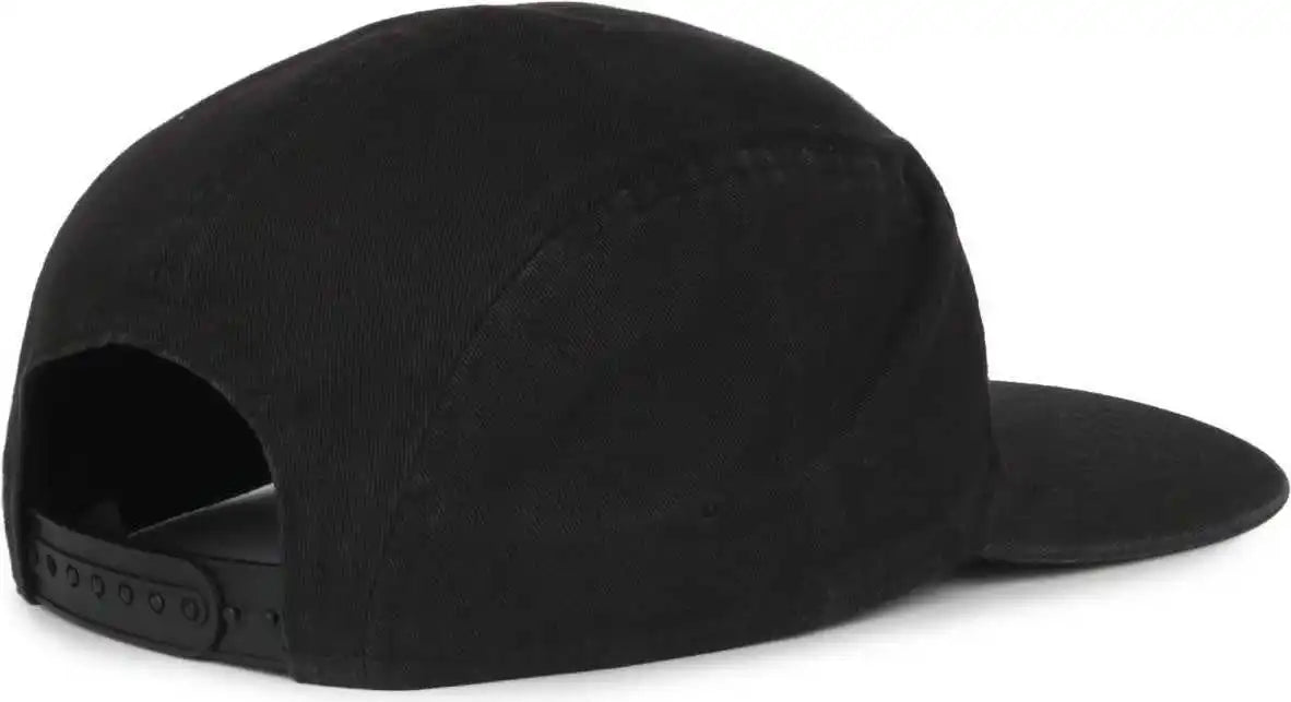 Oc Sports Oc505 5-panel Camper Cap - Black - Osfm