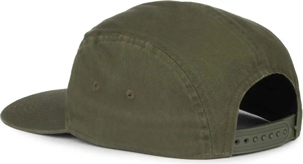 Oc Sports Oc505 5-panel Camper Cap - Olive - Osfm