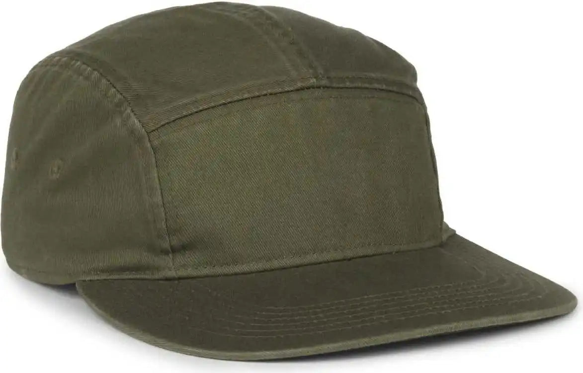 Oc Sports Oc505 5-panel Camper Cap - Olive - Osfm