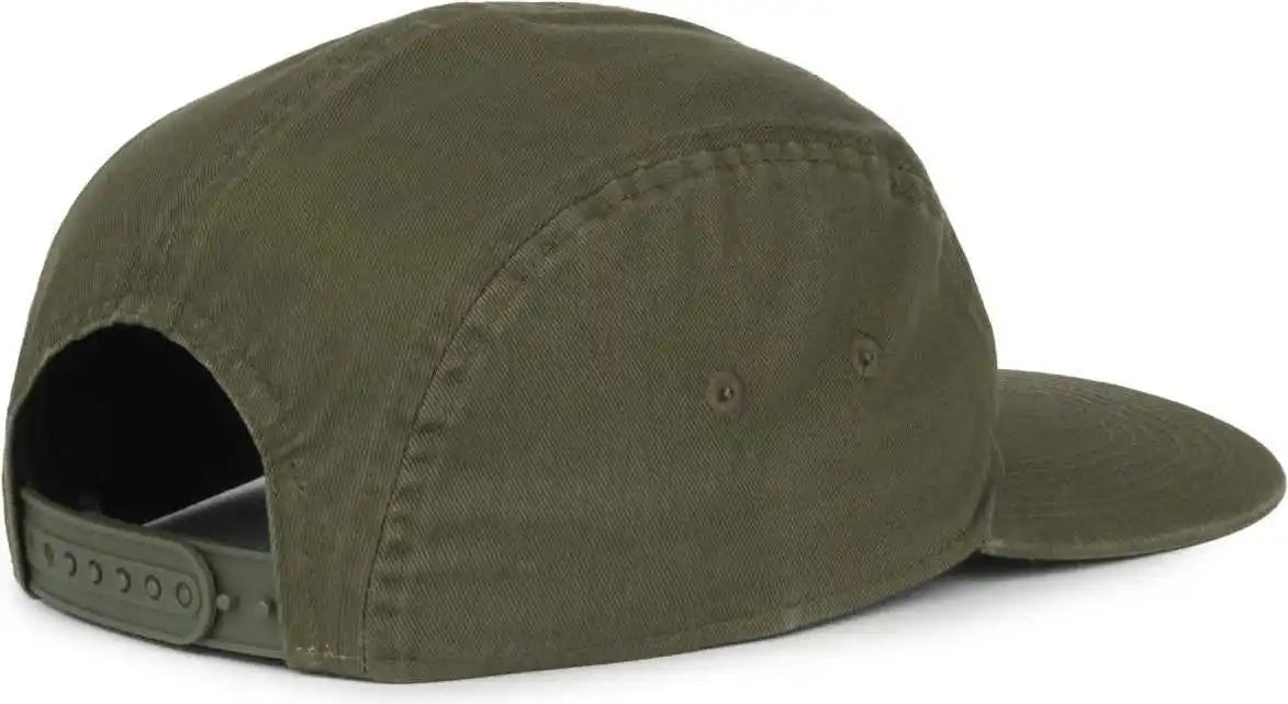 Oc Sports Oc505 5-panel Camper Cap - Olive - Osfm