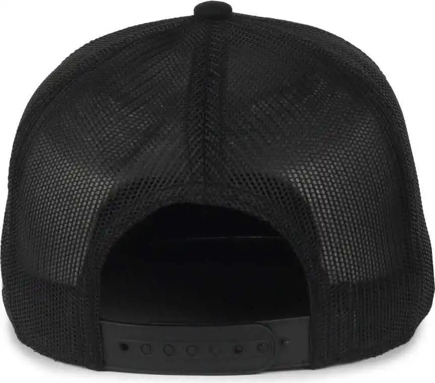 Oc Sports Oc510hp 5-panel Mesh Back Cap - Black - Osfm