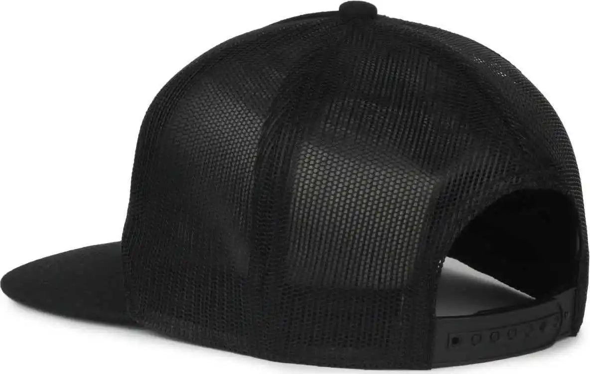 Oc Sports Oc510hp 5-panel Mesh Back Cap - Black - Osfm