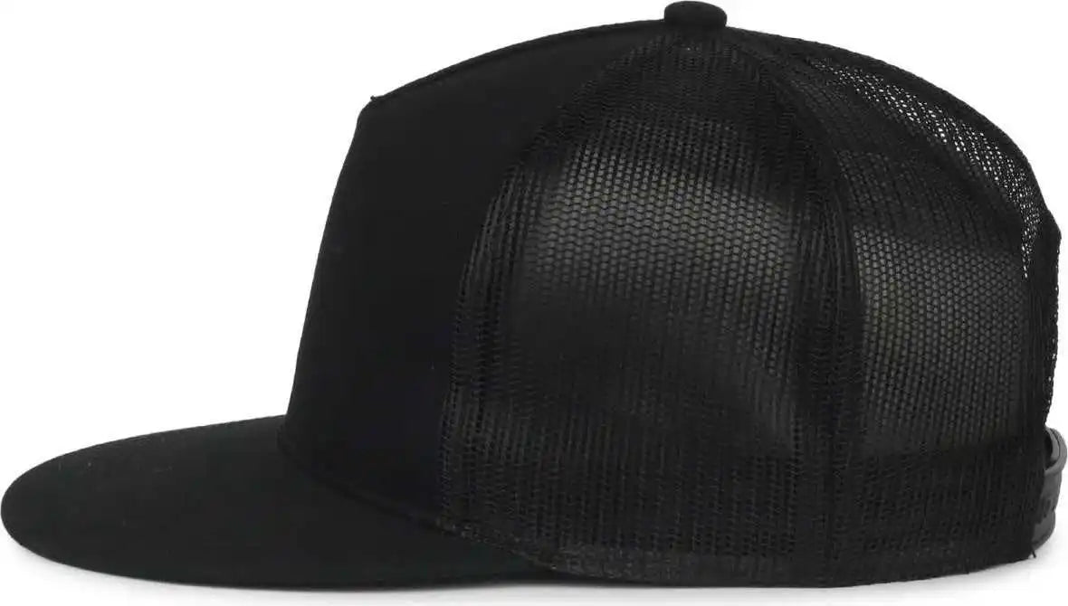 Oc Sports Oc510hp 5-panel Mesh Back Cap - Black - Osfm