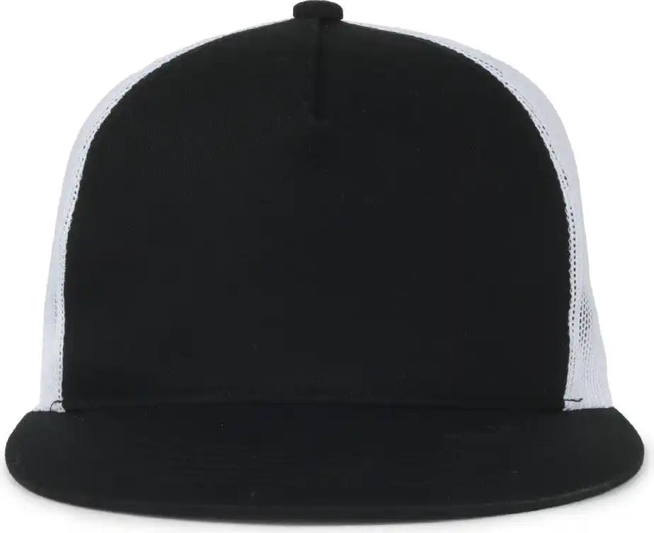Oc Sports Oc510hp 5-panel Mesh Back Cap - Black White - Osfm