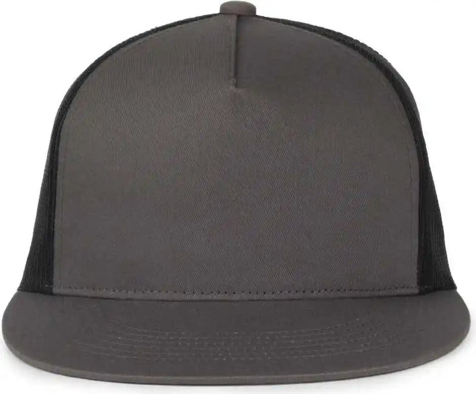 Oc Sports Oc510hp 5-panel Mesh Back Cap - Charcoal Black - Osfm