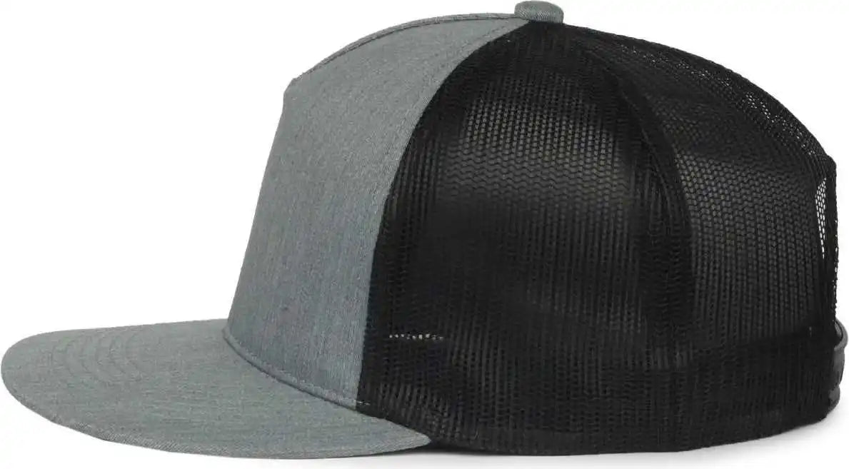 Oc Sports Oc510hp 5-panel Mesh Back Cap - Heathered Gray Black - Osfm