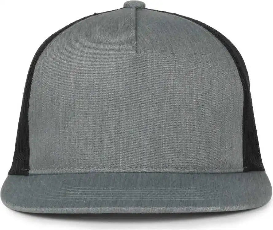Oc Sports Oc510hp 5-panel Mesh Back Cap - Heathered Gray Black - Osfm