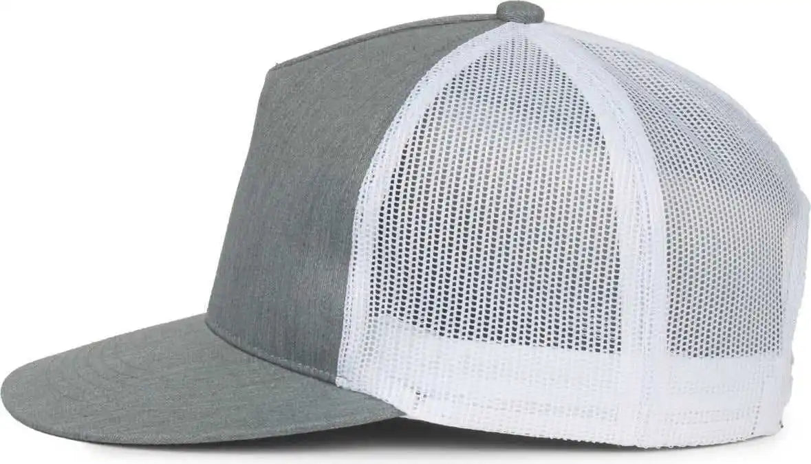 Oc Sports Oc510hp 5-panel Mesh Back Cap - Heathered Gray White - Osfm