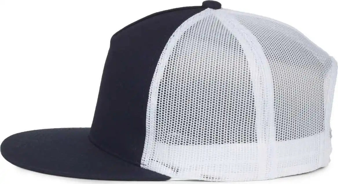 Oc Sports Oc510hp 5-panel Mesh Back Cap - Navy White - Osfm