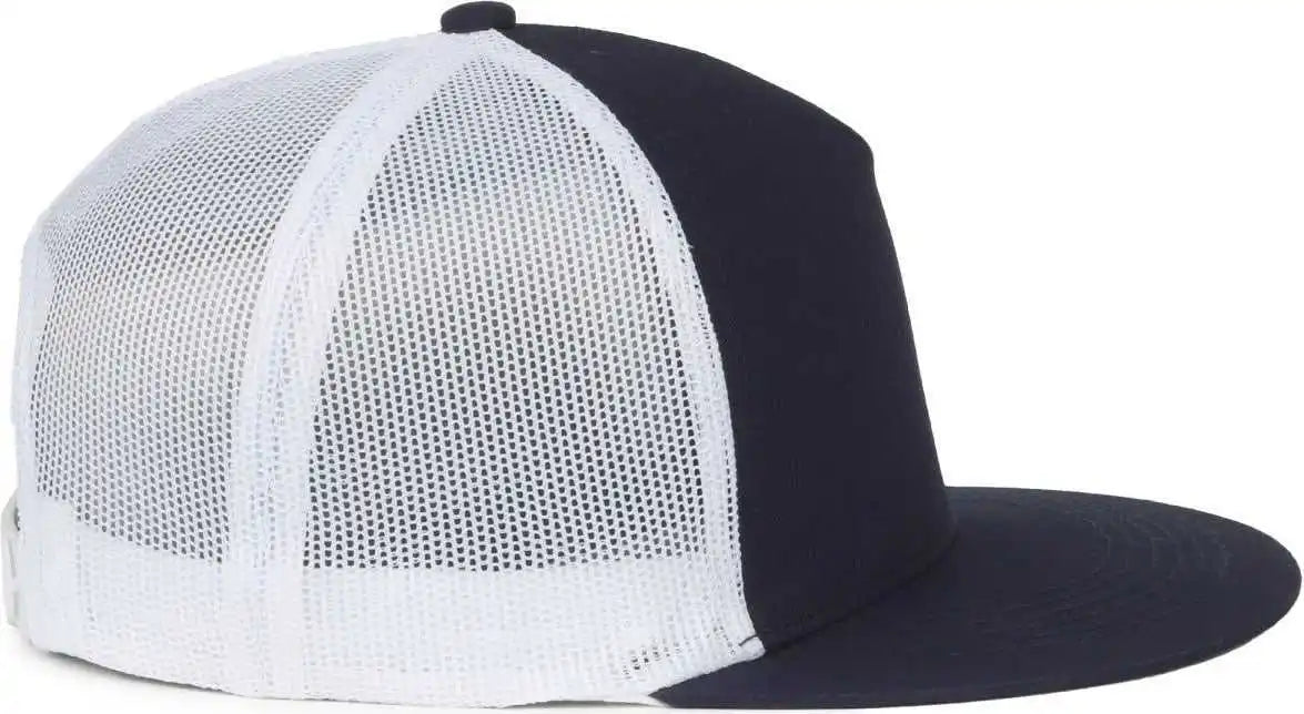 Oc Sports Oc510hp 5-panel Mesh Back Cap - Navy White - Osfm